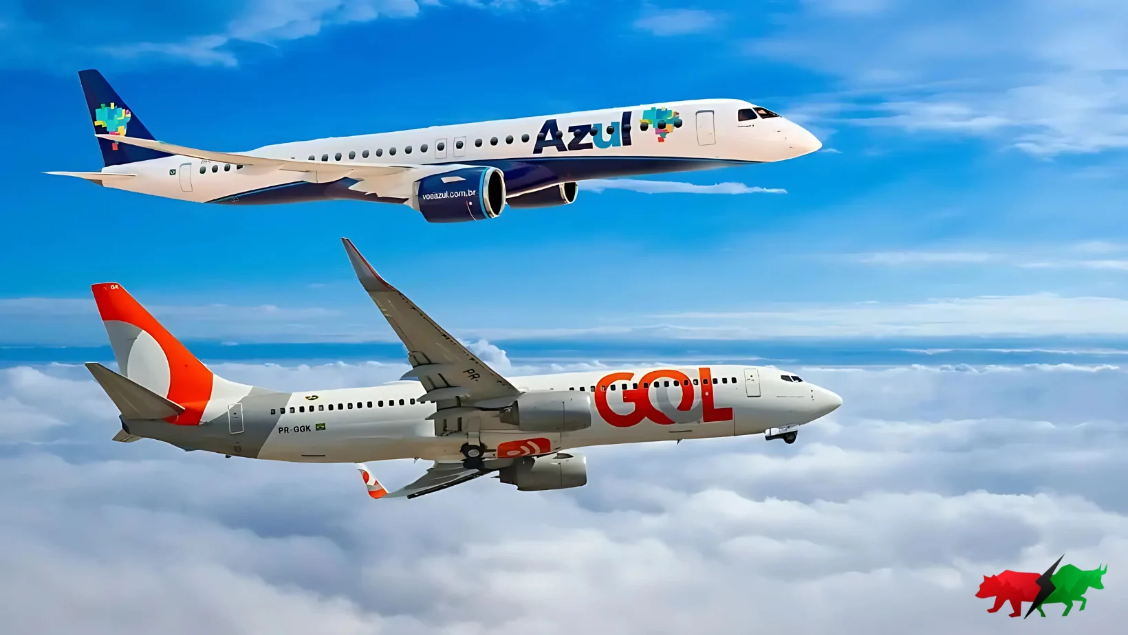 fusão gol e azul