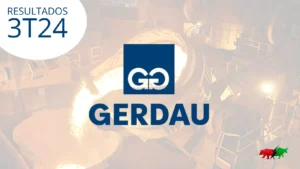 resultado da gerdau no 3t24