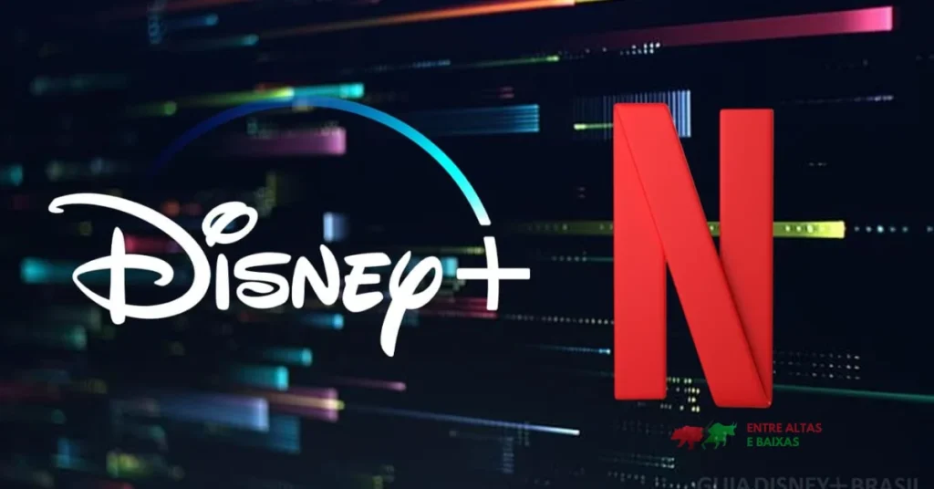 Ações de Disney e Netflix caem