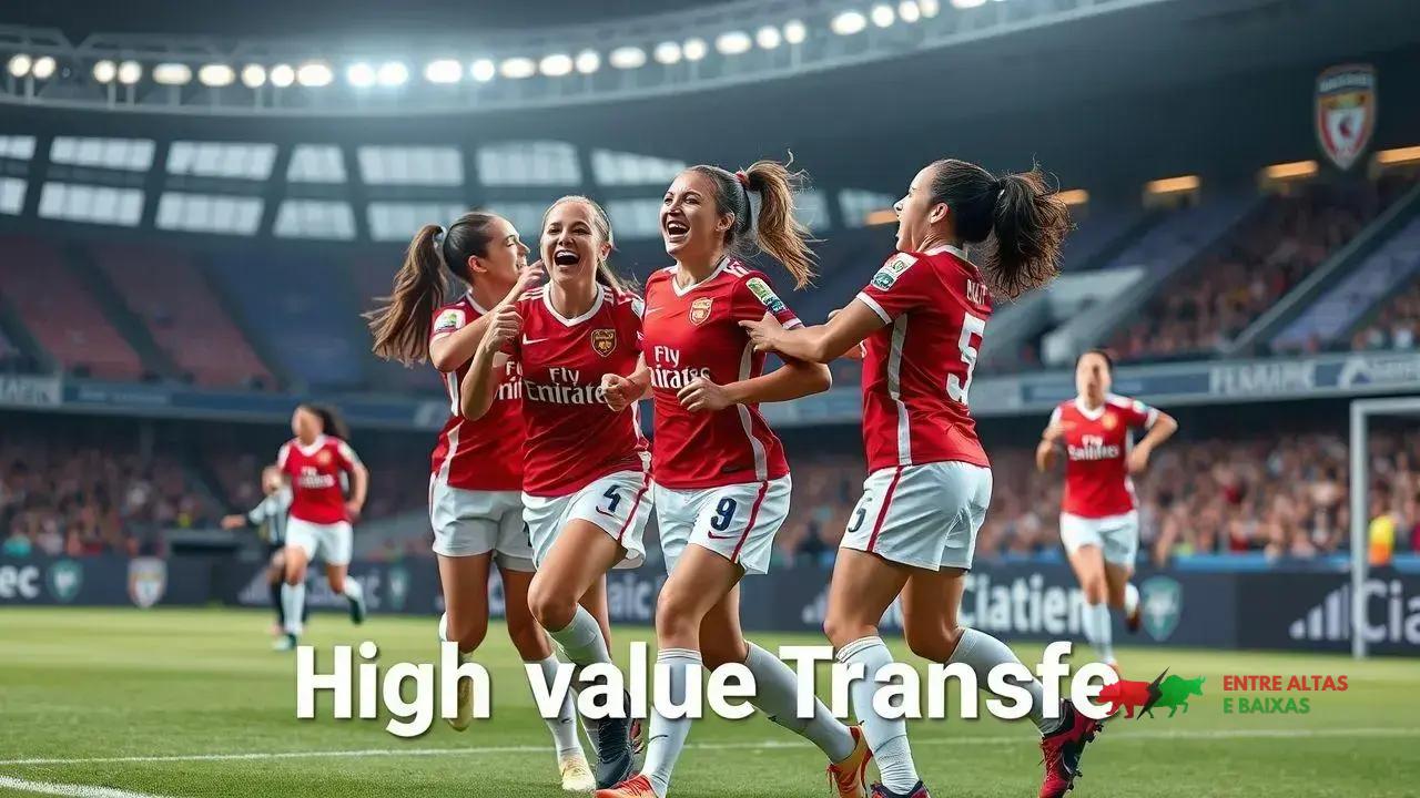 Futebol feminino bate recordes em transações milionárias em 2025