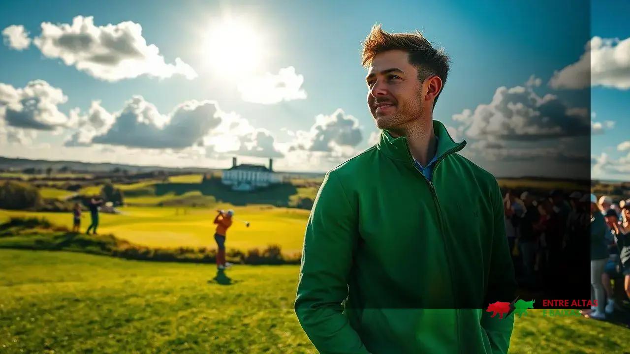 Rory McIlroy usa Green Jacket em Royal Portrush antes do Open 2025