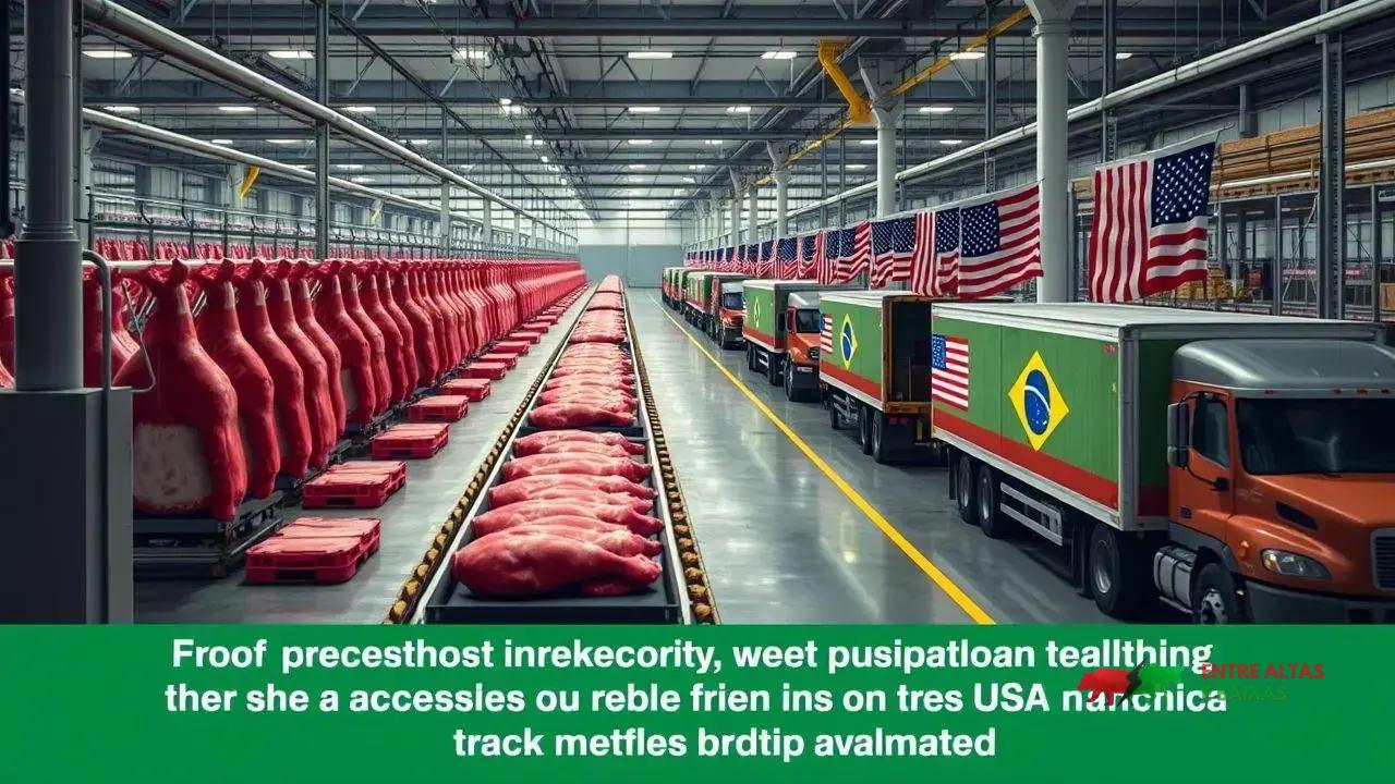 Tarifa extra de 50% dos EUA paralisa exportação de carne bovina do MS