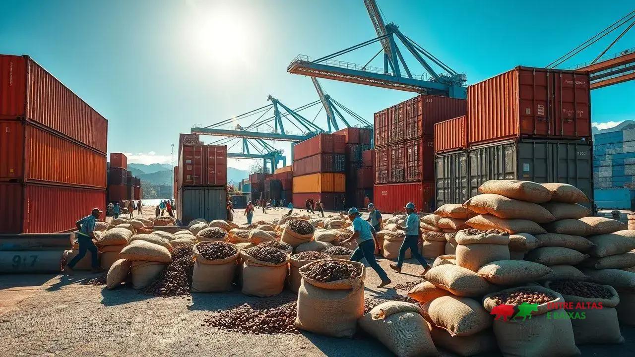 Tarifaço de Trump paralisa exportação de café e rochas do Espírito Santo