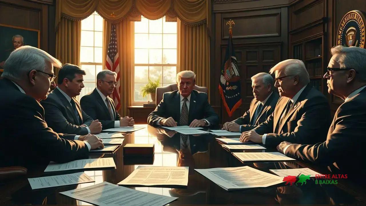 Trump sinaliza demissão do chair do Fed em reunião com republicanos