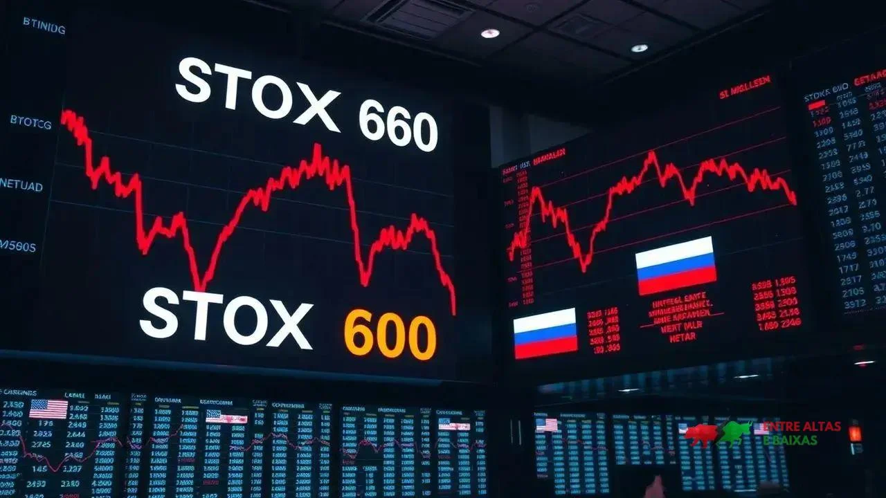 Ações europeias em baixa com STOXX 600 recuando 0,1% antes de reunião EUA-Rússia