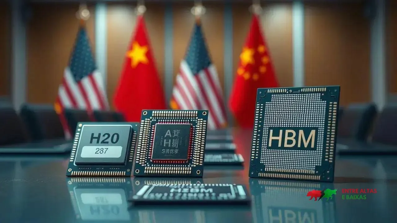 China exige alívio de controles sobre chips H20 e HBM antes de cúpula com EUA