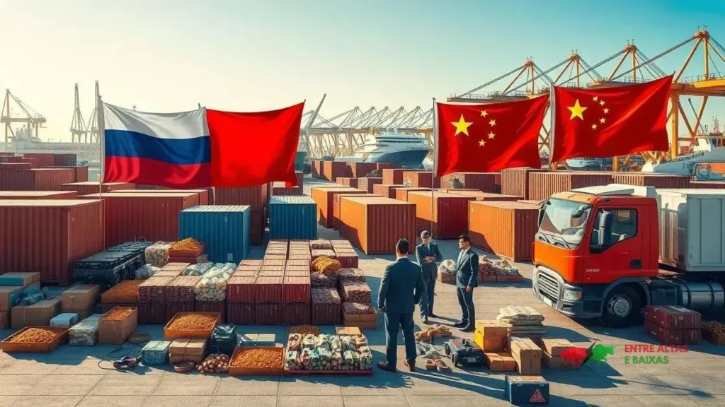 Comércio entre Rússia e China Cai 8,1% e Putin Busca Reverter Situação