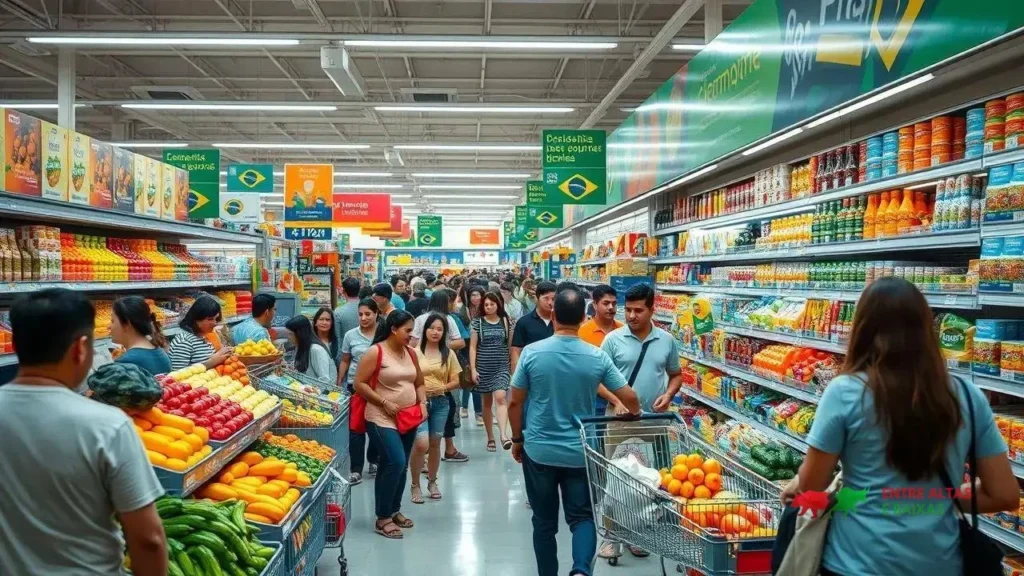 Crescimento de 4% nas Vendas de Supermercados em Julho de 2025