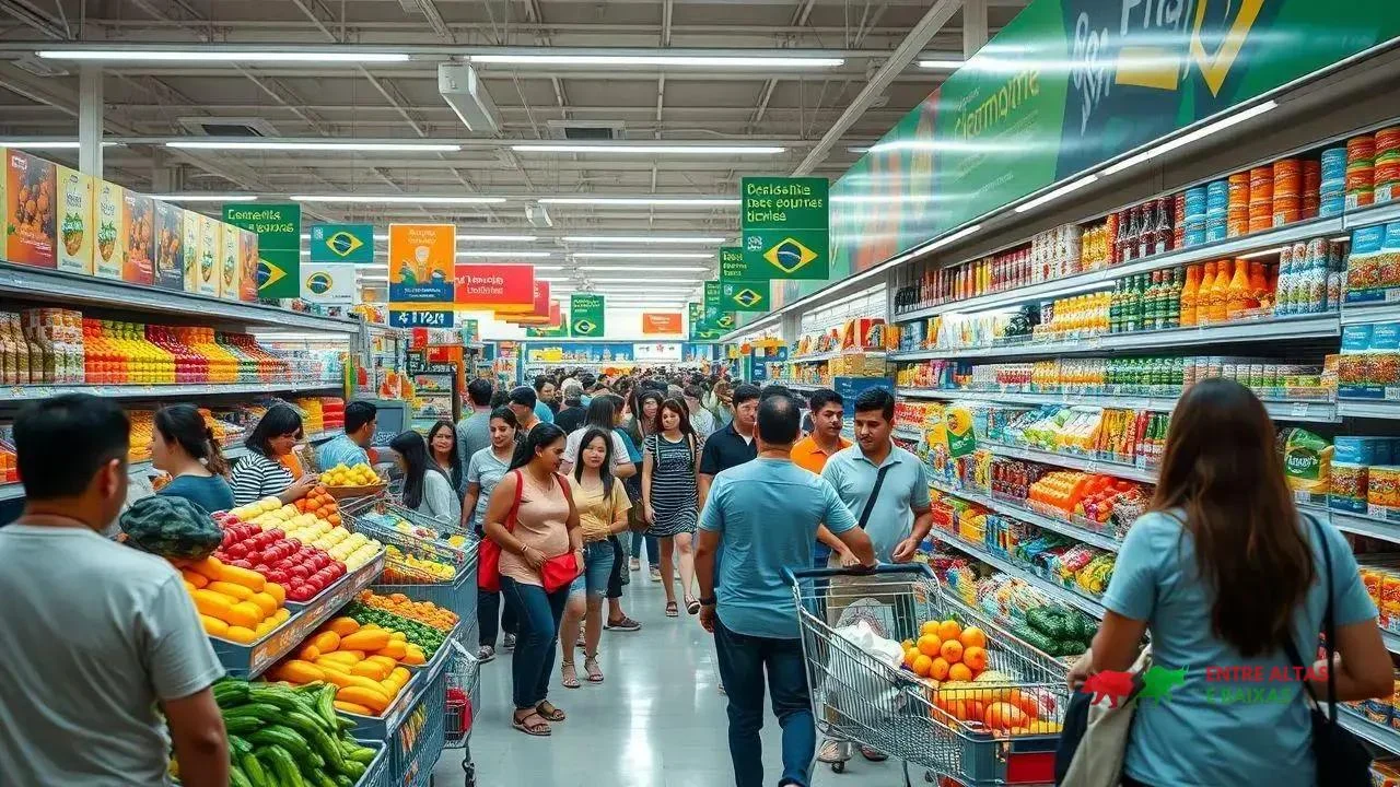 Crescimento de 4% nas Vendas de Supermercados em Julho de 2025