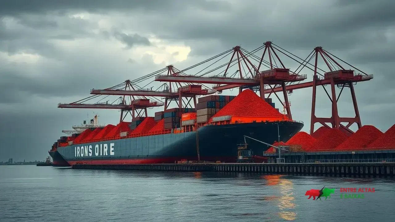 Exportação de minério de ferro do Brasil bate recorde mensal com 41,1 milhões de toneladas em julho