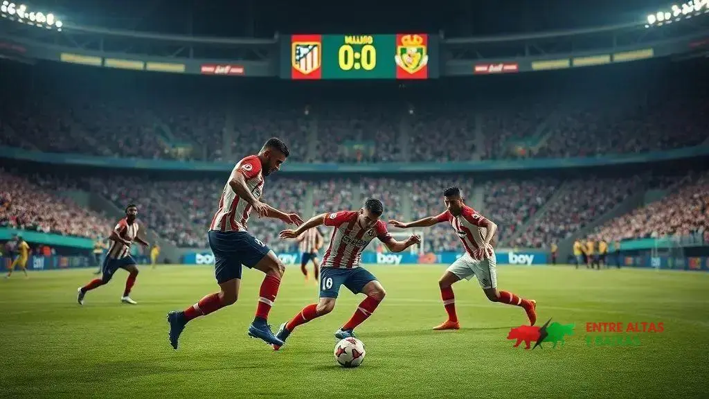 Atlético de Madrid x Villarreal: jogo 1-0 no intervalo e domínio de posse