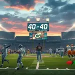 Cowboys e Packers empataram em 40-40 após prorrogação emocionante