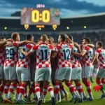 Croácia goleia Montenegro por 4 a 0 em Zagreb e assume liderança