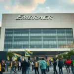 Greve de Funcionários da Embraer Reduz Ações na Bolsa em 1,32%