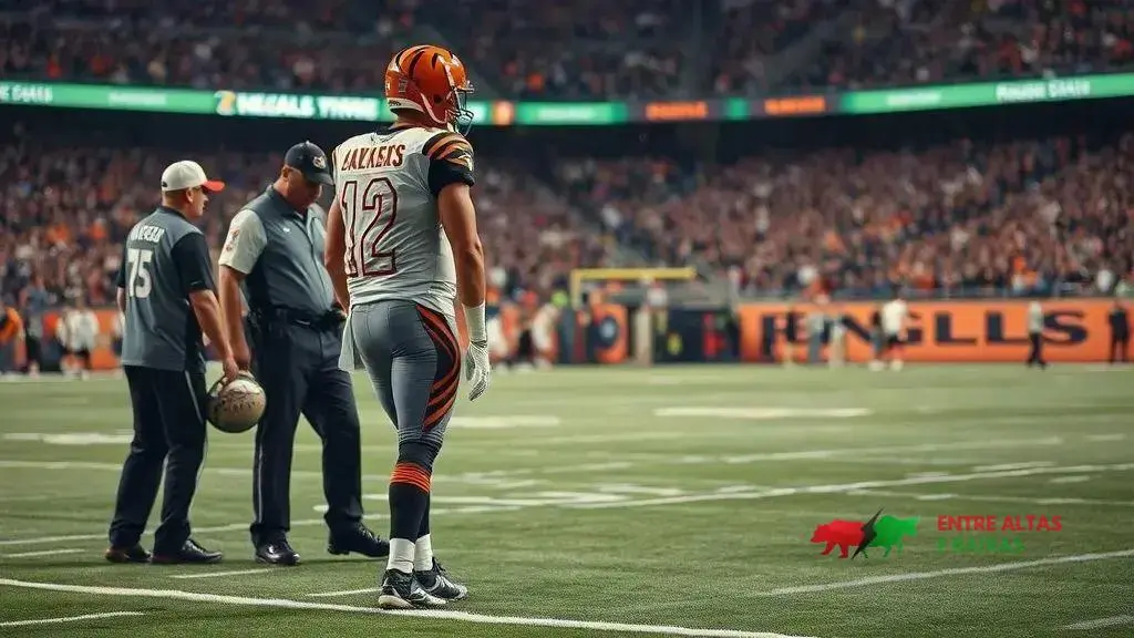 Joe Burrow se lesiona e pode ficar três meses; Bengals vencem Jaguars 31 a 27