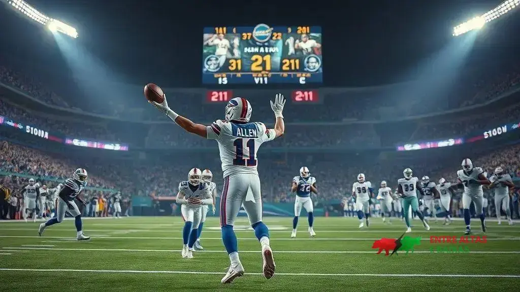 Josh Allen faz história com 300 touchdowns; Bills vencem Dolphins 31 a 21