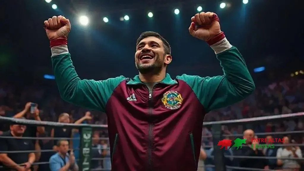 Kauê Fernandes nocauteia Harry Hardwick e celebra apoio do Fluminense