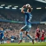 Keane marca de cabeça: Everton 1-0 West Ham no intervalo da Premier League