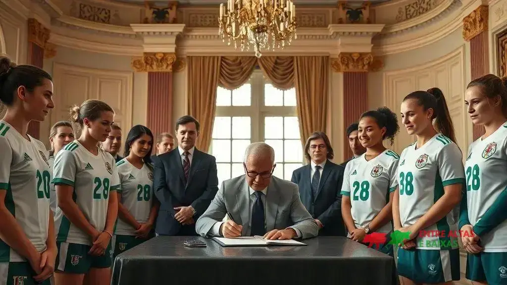 Lula assina projeto de lei para o futebol feminino com campeãs da Copa América