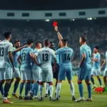 Vélez Sarsfield x Racing: primeiro tempo tenso e expulsão de Magallán