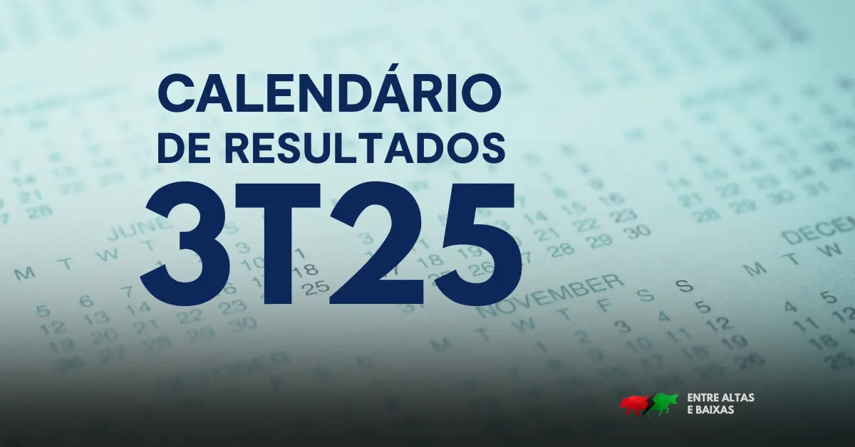 Calendário de resultados do 3T25