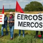 Agricultores Franceses Protestam Contra Acordo da UE com o Mercosul