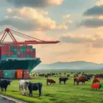 Exportação de Carne Bovina do Brasil Atinge Recorde Mesmo com Tarifas dos EUA